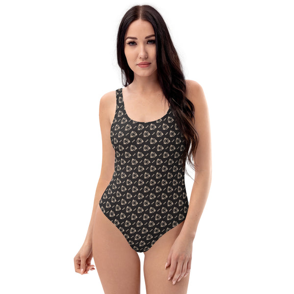 Boujee Black One-Piece Swimsuit