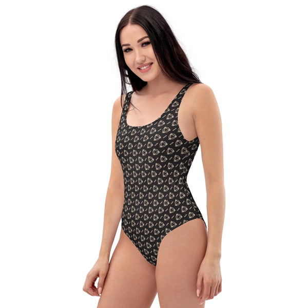 Boujee Black One-Piece Swimsuit